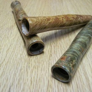 Burled Wood Inletted Handle